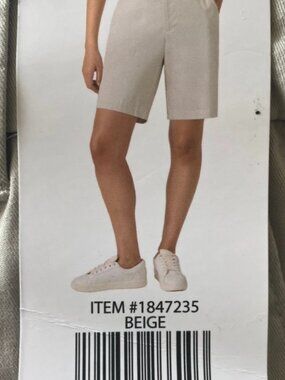 NEW with Tags MATTY M Women's Bermuda Chino Shorts - Tan Beige - Size Small S